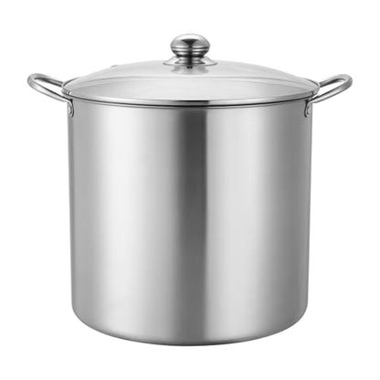 VEVOR 21 QT Canning Pot with Rack and Lid, Stainless Steel Waterbath Canner with Dual Handle and Glass Lid, Compatible with All Cooktops: Induction, Gas, Electric, Glass, Ceramic, Halogen - size: 21QT+2PCS
