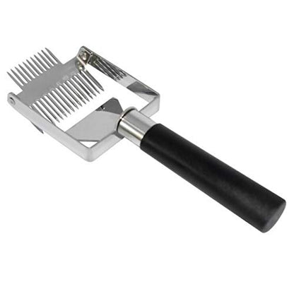 for Beekeepers Stainless Steel Honey Scraper Tool with Wide Uncapping Fork, Adjustable Tine, Durable Beekeeping Supplies