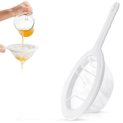 1 Pc Plastic Kefir Fine Mesh Strainer Set, Nylon Kefir Food Strainers Fine Sieve Colander Sifter for Straining & Transferring Tea, Juice, Pasta