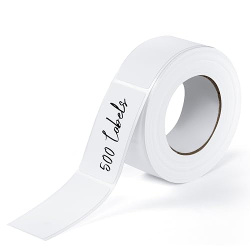 BLISKO 500 Pcs Removable Labels Easy Peel Off, 1x2 Inch Blank Food Label Stickers, Waterproof, Oil Resistant, No Residue, Freezer Tape for Labeling, Freezer Labels for Home, Restaurants & Catering - size: 500 Pcs Blank Labels (1 x 2 Inch)