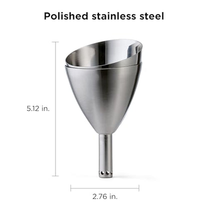 Rabbit Wine Aerator Shower Funnel with Sediment Strainer, Stainless Steel