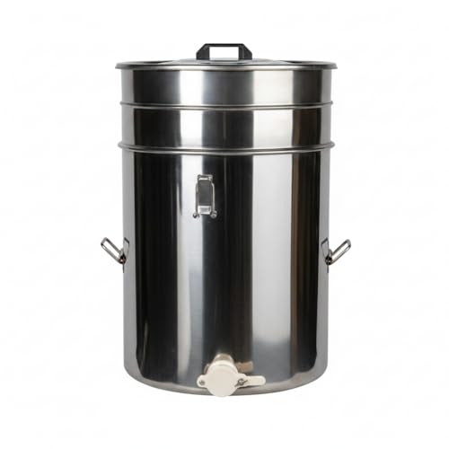 Yarra Bee Co Honey Settling Tank - Food-Grade 304 Stainless Steel Honey Bucket with Honey Gate Valve & Double Sieve Filter, Bottling & Storage Tank for Beekeeping (13.2 Gallon) - size: 13.2 Gallon