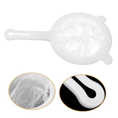 Fine Mesh Kitchen Sieve Strainer for Juicing and Honey Extraction, 2pcs Plastic Food Strainers with Handle and Double-ear Design for Coffee, Soy Milk, and Tea Filtering