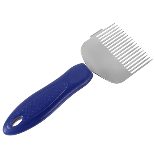 Uonlytech Stainless Steel Honeycomb Scraper and Uncapping Fork Beekeeping Tool for Hive Maintenance Sturdy Honey Uncapping Equipment for Beekeepers and Apiaries