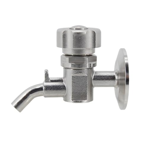 1.5"TC Sample Valve 304 Stainless Steel Sanitary Clamp Brewing Homebrew Conical Fermenter(B) - size: B