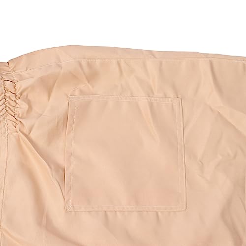 Beekeeping Suit Canvas Full Body Beekeeper Outfit with Gloves for Men Women Apiary Protective Clothing, Light Coffee