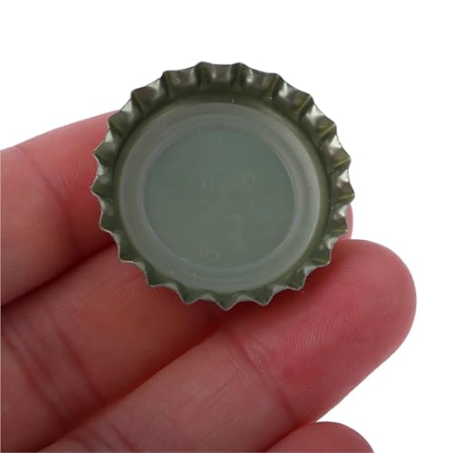 200PCS Beer Bottle Caps Tinplate Beer Bottle Caps Craft Beer Bottling Caps Oxygen Absorbing Seal Beer Bottle Caps for DIY(SV) - color: SV