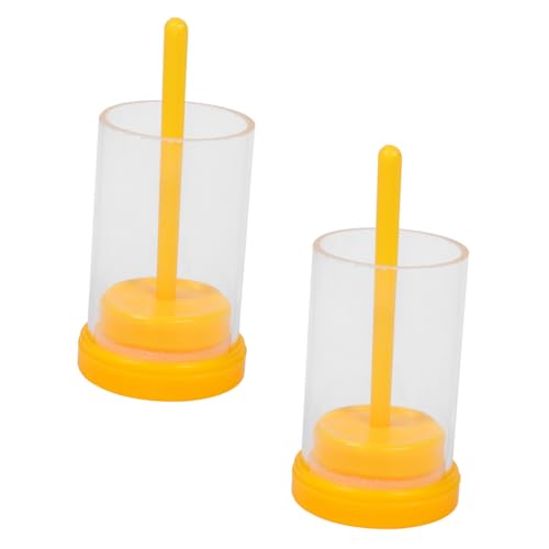 2 Sets of Professional Bee Marking Bottles Queen Marking Cages for Beekeeping Includes Queen Clip Bottle and Bee Catching Cage