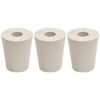 1 X Drilled Rubber Stopper #2 (Set of 3)