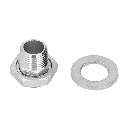 Stainless Steel Fermentation Bulkhead Kit with 0.635 cm NPT Ball Valve for Brew Kettles, Whiskey Stills, and Sparge Water Pots