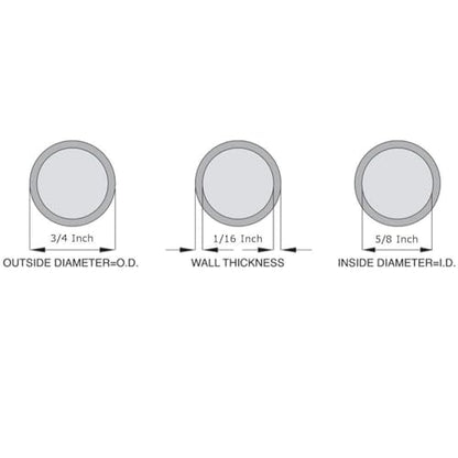 OCS Parts 5/8" ID x 3/4" OD Silicone Tubing | 10 Feet | High Temp, Food Grade Silicone Tubing for Brewing, Food, Beverage, Oils, Detergents, Liquids and Gases, Air, Plumbing, Ponds, AC and HVAC - size: 5/8" ID x 3/4" OD, style: 10 feet