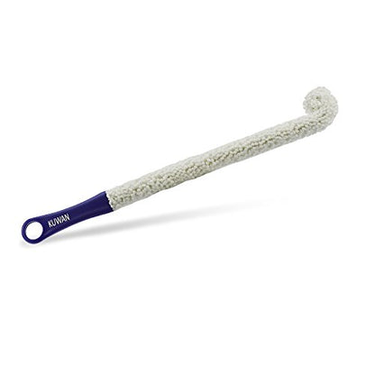 KUWAN Bottle Cleaning Brush Multi-Function Household Tools Flexible Bottle Scourer for Some Decanters, Goblets, Glasses, Cups (Long) - color: White