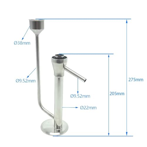 Moonlight Distiller Parrot - 275mm Stainless Steel Fermentation Kit, Homebrew Alcohol Distilling Equipment 1pc(B) - size: B