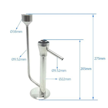 Moonlight Distiller Parrot - 275mm Stainless Steel Fermentation Kit, Homebrew Alcohol Distilling Equipment 1pc(B) - size: B