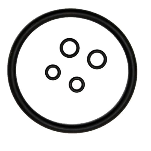 (4-Pack) Reconditioned 5-Gallon Ball Lock Cornelius Kegs – Dual Handle Stainless Steel “Corny” Style Kegs with Rubber Base + FREE O-Ring Kit – Cleaned, Sanitized & Pressure Tested