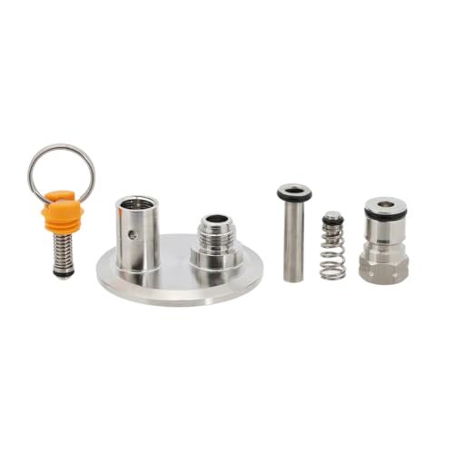 2" Tri-clamp End Cap with PRV & Ball Lock Gas Post for Dry Hopper Lid, Closed Pressure Transfer Accessory for Homebrew Conical Fermenter