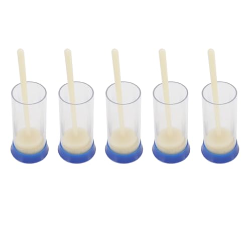 Walfront 5Pcs Queen Bee Marking Bottle, Queen Bee Marking Cage, Queen Bee Marking Bottle Soft Plunger Beekeeping Tackle, Tools for Beekeeping Gardening Potted Plants, Walfrontwzq5dggfmr