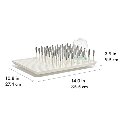 OXO Tot Baby Bottle Drying Rack, Gray, Newborn Essentials Must-Have