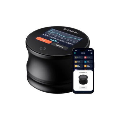 W1 Coffee Water Activity Meter ±0.02 aw Accuracy | Bluetooth sync with CoffeeOS app | 2-min fast reading | Magnetic sample tray | Pocket-sized | for coffee beans