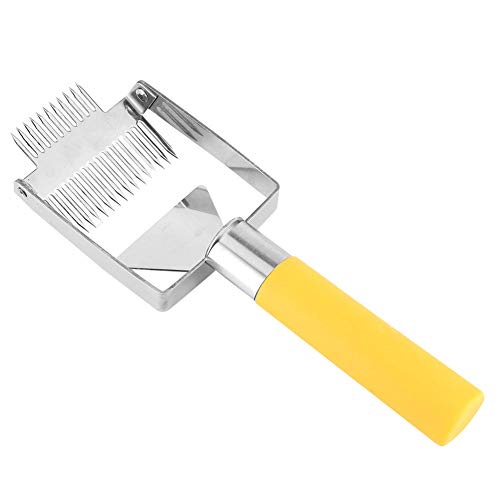 2 in 1 Beehive Knife Scraper, Stainless Steel Beekeeping Uncapping Fork, Honeycomb Honey Scraper, Beekeeper Equipment Tool