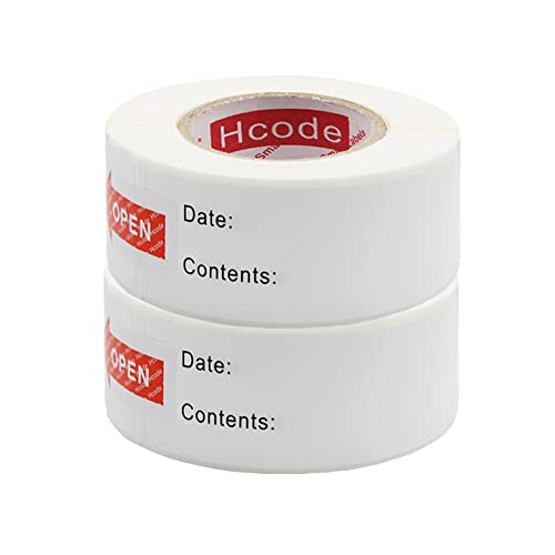 Hcode 1 x 3'' Self-Adhesive Removable Freezer Food Storage Labels - Easy Clean Leaves No Residue - Meal Prep Labels Plastic Paper Sticker Perfect for Reusable Containers 2 Roll - size: 1*3" fill in-2 roll