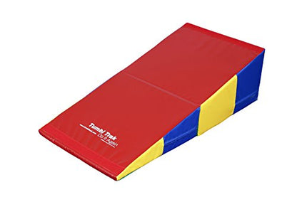 Tumbl Trak Folding Incline Mat - color: Primary Rainbow, size: 24 in x 48 in x 14 in