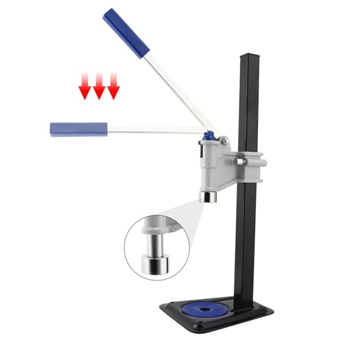 Blue Auto Lever Bench Beer Bottle Capper, Adjustable Homebrew Crown Capping Machine for Beer, Wine, Soda and Soft Drinks
