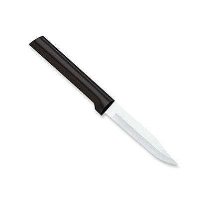 Rada Cutlery Regular Paring Knife (W201), 3.25" Stainless Steel Blade, Black Handle - color: Black