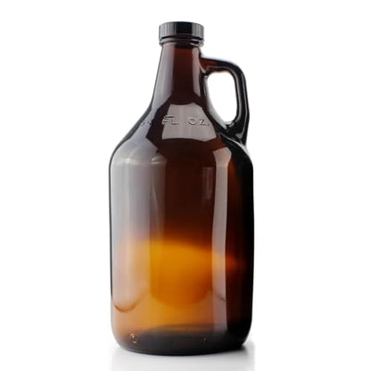 0.5 Gallon Brown,Glass Jar with Lid - color: 0.5 Gallon Brown
