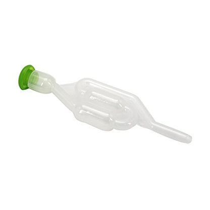 1PC S Shape Twin Bubble Airlock, One Way Exhaust Valve Bubble Airlock Homebrew Fermentation for Wine Beer Making