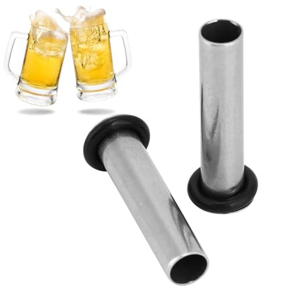 2Pcs Stainless Steel Dip Tube Gas in Homebrew Lock Corny Keg Liquid for Beer Brewing