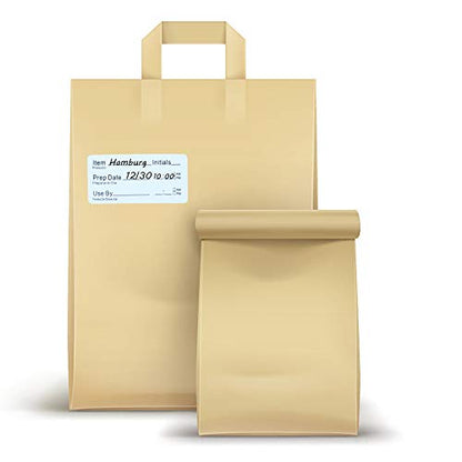500pcs 1x2 Inch Removable Shelf Life Labels for Food Rotation Use by Food Preparation Stickers Expiration Prep Date Total 500 Labels Per Roll (Black) - color: Black