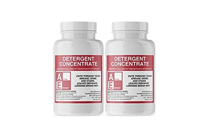 Commercial Dishwasher Detergent - Active Element - Makes Two 5 Gallon Pail - Industrial Dish Detergent - For High and Low Temp Dishwasher Machine