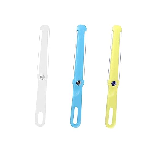 3 Pack Cheese Slicer Handheld 2 Side Wire Blade Knife Butter Cutter Peeler Spatula Cake Sausage Ham Slicing Tool for Cheddar Gruyere Raclette Mozzarella Block