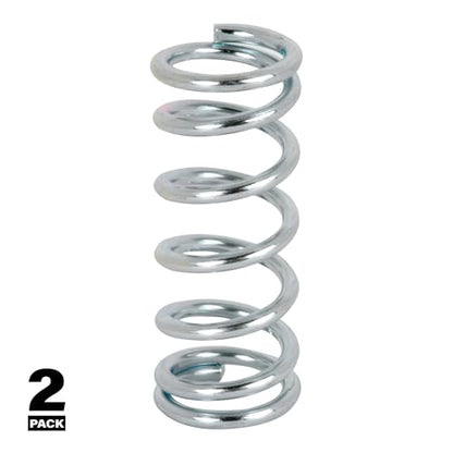 Prime-Line SP 9707 Compression Spring, Spring Steel Construction, Nickel-Plated Finish, 0.072 GA x 9/16 In. x 1-3/8 In. (2 Pack) | Spring Steel Construction - color: Nickel, size: 9/16 in. x 1-3/8 in.
