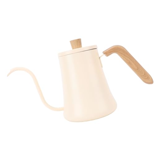 Gooseneck Coffee Kettle 304 Stainless Steel Pour Over Kettle 600ml with Thermometer Ergonomic Handle for Drip Coffee and Tea Brewing At Home Office Travel