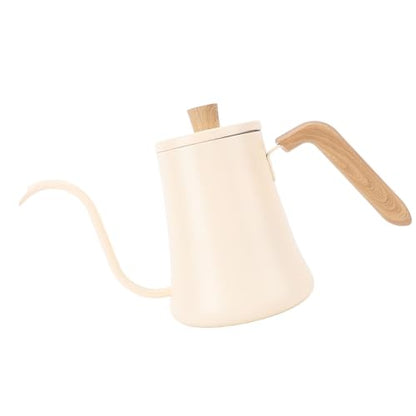 Gooseneck Coffee Kettle 304 Stainless Steel Pour Over Kettle 600ml with Thermometer Ergonomic Handle for Drip Coffee and Tea Brewing At Home Office Travel