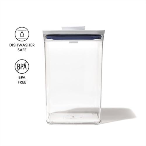 OXO, Good Grips Pop Container - 4.4 Qt/, Airtight Food Storage Containers, 142 Fl Oz - color: White, size: 4.4 Qt