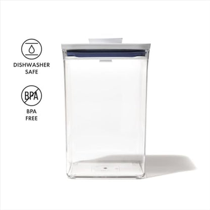 OXO, Good Grips Pop Container - 4.4 Qt/, Airtight Food Storage Containers, 142 Fl Oz - color: White, size: 4.4 Qt