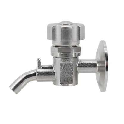 1.5"TC Sample Valve 304 Stainless Steel Sanitary Clamp Brewing Sample Valve Homebrew Conical Fermenter(A) - color: A
