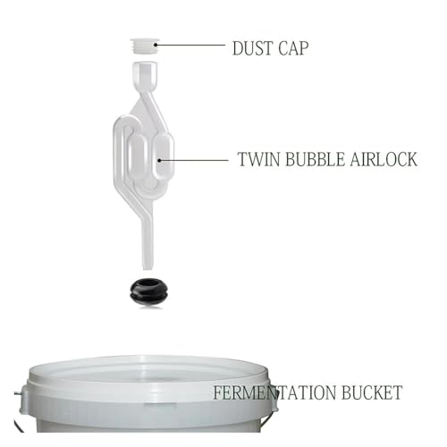 Wires and Cables Home Brewing Airlock Carboys & Fermenters Seal Valve Fermentation Wine Making Tools Food Grade S Shape Wires and Cables(A) - color: A