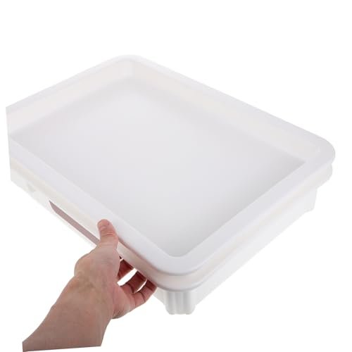 Cabilock Cheese and Storage Container Lid Airtight Proofing Box for Pizza and Cow Cheese Slices for Refrigerator Easy to Clean and Maintain