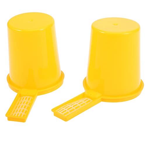 Haofy 2PCS Bee Water Dispenser Drinker, Beehive Entrance Feeder Bee Drinking Beekeeping Equipment, Plastic Honey Feeding Tool
