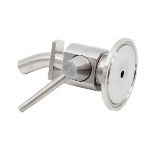 1.5"TC Sample Valve 304 Stainless Steel Sanitary Clamp Brewing Homebrew Conical Fermenter(A) - size: A