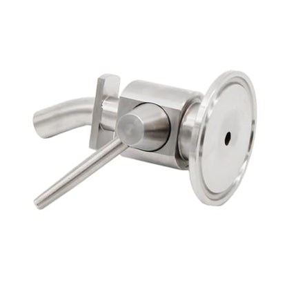 1.5" TC Sample Valve 304 Stainless Steel Sanitary Clamp Brewing Homebrew Conical Fermenter(A) - size: A