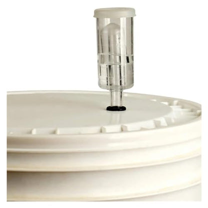 Home Brewing 3-Piece Airlock for Fermentation with Silicone Grommets, Airlocks Kit for Preserving, Brewing, Making Wine, Fermenting Brewing Accessories(Clear Grommet) - color: Clear Grommet