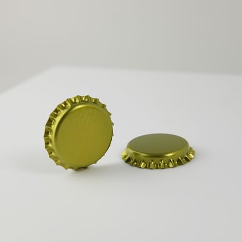 FastRack 288 Oxygen Absorbing Beer Bottle Caps | 26mm Pry-Off Gold Standard Homebrew Bottle Tops for Glass Bottles | PVC-Free Beer Crown Caps for Bottling - color: Gold