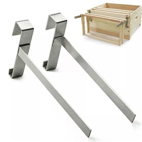 4pcs Stainless Steel Beekeeping Frame Support Holder Multifunctional Rustproof Beehive Support Rack Stable Bee Hive Tool(15-24.5cm) - color: 15-24.5cm