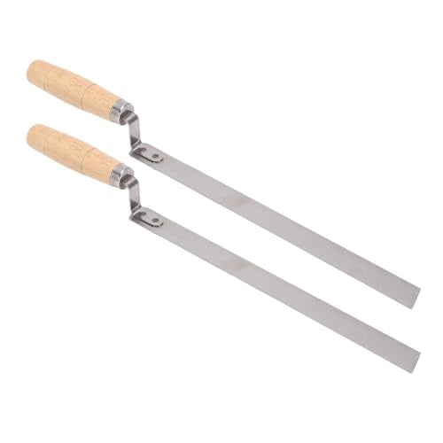 Pssopp Beekeeping Tool 2 Pcs Honey Uncapping Knife, Stainless Steel Uncapping Scraper for Beekeepers Honey Extraction Tool Beekeeping Equipment