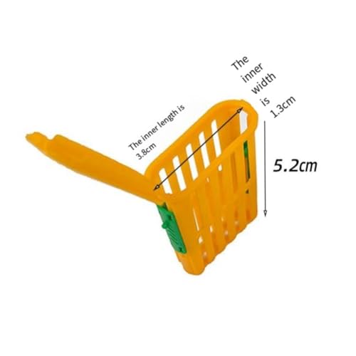 New Queen Bee Cage Beekeeper Plastic Bee Isolator Clip Beekeeper Breeding Tools for Indoor & Outdoor Use